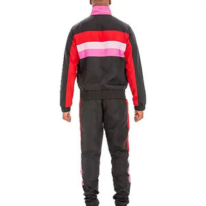 Survêtements coupe-vent en nylon avec design personnalisé vente promotionnelle en ligne Vêtements décontractés de qualité supérieure Ensemble coupe-vent à fermeture éclair Survêtements - Product Image 3