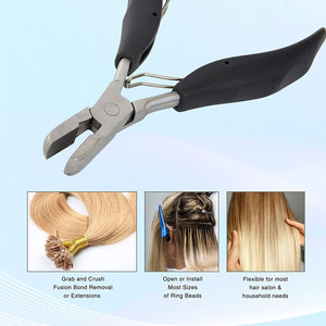 เครื่องมือต่อผมแบบมืออาชีพ สแตนเลสสีเงิน รุ่นขายดีที่สุด พร้อมเครื่องติดตั้งผม 6 มิติ - Product Image 5