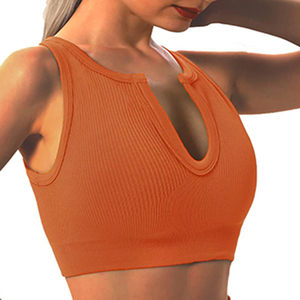 2023 conjunto de Yoga Reversible de talla grande para mujer, ropa deportiva ligera de alta calidad para gimnasio, Impresión de logotipo personalizado, el mejor diseño naranja - Product Image 6