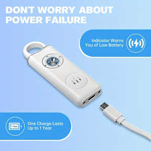 Sirena de Seguridad Original de 130dB para Mujeres, Alarma Personal Antirrobo con Luz Estroboscópica y Llavero en 3 Colores Vibrantes - AF2004 - Product Image 5