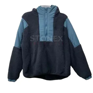 Nouvelle arrivée du meilleur fabricant veste pull à manches longues en polaire pour femmes manteau rempli de coton à demi-fermeture éclair taille XL directe - Product Image 1