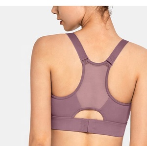 Ropa de entrenamiento para mujer Sujetador deportivo ajustable en la espalda de malla Top Fitness - Product Image 6