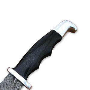 Cuchillo de Caza y Camping de Acero de Damasco de Grado Industrial de Alta Calidad, Mango de Madera Hecho a Mano, Soporte de Personalización OEM, 3 Años de Garantía - Product Image 4