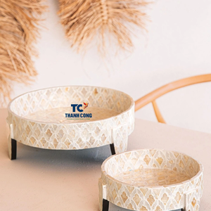 ถาดไม้ม็อบสำหรับตกแต่งถาดไม้ม็อบอบเครื่องประดับถาดเสิร์ฟมุกรุ่นใหม่ - Product Image 3