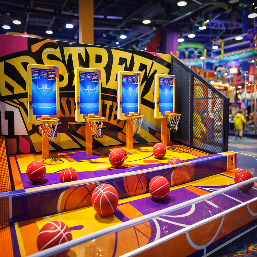 Manufacturer Wholesale Interactive Basketball Arcade Game Machine Basketball Equipment for Indoor Sports Parks and Entertainment