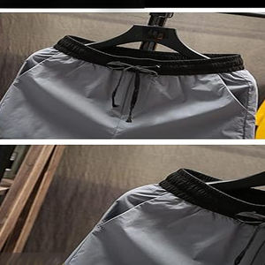 Short de fitness d'été en coton pour hommes à la mode grande taille imprimé personnalisé vêtements de rue décontractés avec poches pour les sports d'été - Product Image 4