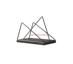 Servilletero con marco de alambre de Metal negro para mesa de comedor y cocina Dispensador de pañuelos de diseño Triangular elegante para restaurantes caseros - Product Image 1
