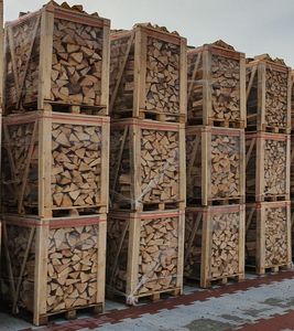 Premium Hardwood Kiln Dried Firewood / Pine Wood <b>Logs</b> Grade a Round Shape White & Red Color for Sale Worldwide - Product Image 2