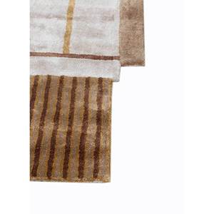 พรมทอมือวิสโคส 3 มิติ สีเบจน้ำตาล ลายนามธรรม สำหรับห้องนั่งเล่นในบ้าน รุ่น TR-14698 เทคนิคการทอมือแบบ 3 มิติ ความหนาแน่นของขนพรมสูง - Product Image 4