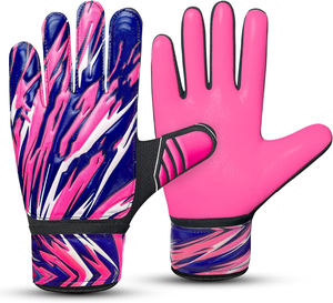 Gants de gardien de but en latex, forte adhérence, imperméables, avec sangle de poignet réglable, fermeture à lacets, pour gardien de but de football, enfants, jeunes, adultes - Product Image 1