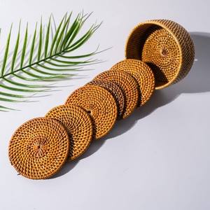 Decoración ratán mantel moderno diseño nuevo aspecto yute posavasos elegante para el hogar Hotel Mesa yute posavasos alta calidad de venta - Product Image 4