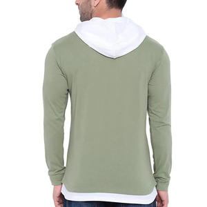 Venta al por mayor de encargo de los hombres de poliéster/algodón Sudadera con capucha de lana de manga regular bordada de gran tamaño pulóver con capucha tamaño 3XL invierno - Product Image 2