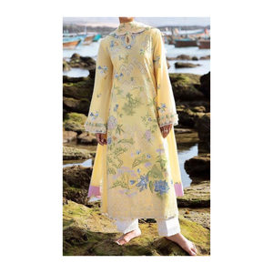 Ramsha ชุดเดรสผ้าไหมปักลายสำหรับผู้หญิง, ชุดเดรสผ้าไหมปักลาย - Product Image 5