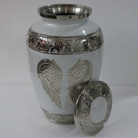 HHO Novedad: Urna Funeraria de Metal Hecha a Mano Estilo Europeo, Ecológica, Biodegradable, con Impresión Personalizada Disponible, para Mascotas, Venta al por Mayor