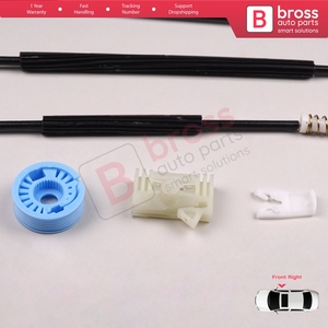 Kit de réparation de lève-vitre électrique BWR680 avant droit pour 307 3B 2003-2009 Cabriolet 2 portes 9222V9 - Product Image 4