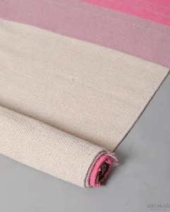 Tapete de Ejercicio Tejido Sutralush, Rectangular, Rosa y Marrón a Rayas, Estilo Contemporáneo, para Uso en Casa, Tapete de Yoga - Product Image 3