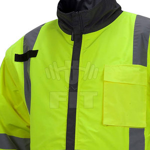 Chaqueta de trabajo de invierno de alta calidad para hombre construcción impermeable Hi Vis logotipo personalizable reflectante al por mayor - Product Image 3