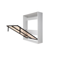 Lit Murphy pliant moderne et peu encombrant en bois de bouleau et métal, mécanisme en fer, taille double/king size, DS2532 DOSIN Apartment