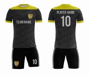 Uniformes de football personnalisés en gros |   Maillots de football numériques OEM 2026 |   Tenue d'équipe respirante à manches courtes et coupe ajustée - Product Image 5