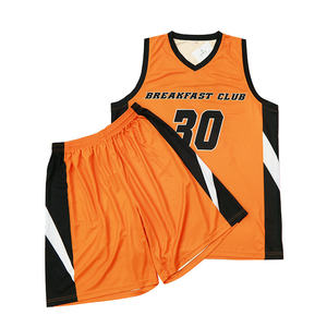 Ensemble maillot et short de basket-ball personnalisé pour jeunes, 100 % polyester sublimé, sans manches, uniforme d'équipe pour hommes. - Product Image 3