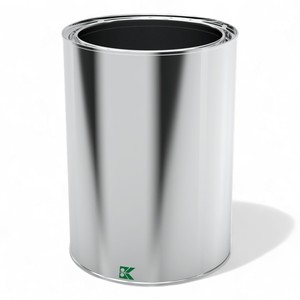 Bidon métallique cylindrique 3 litres pour huile ⌀ 153 x H205 mm 3 lt - Product Image 1