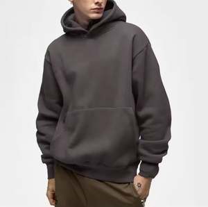 Sudadera con capucha de gran tamaño para hombre, ropa de calle informal con estampado de algodón 100% bordado OEM personalizado, proveedor de fábrica de moda de invierno - Product Image 2