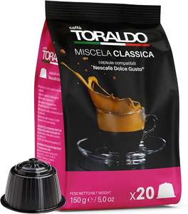 100 Capsules Caffè Toraldo compatibles Dolce Gusto mélange CLASSICA - 0,15/Capsule - Product Image 1