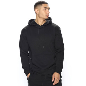 Wholesale Blank Tracksuit for <b>Men</b> <b>Black</b> Unisex 65% Cotton 35% Polyester Tracksuit Set Oversize <b>Men</b> Jogger Sweatsuits Set 2 Piece - Product Image 2