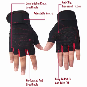 Derniers gants de gymnastique demi-doigts antidérapants Gants d'haltérophilie et de fitness respirants pour une adhérence maximale - Product Image 3
