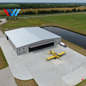 Hangar Prefabricado <span class=keywords><strong>de</strong></span> Acero para Aviones, Estructura <span class=keywords><strong>de</strong></span> Acero <span class=keywords><strong>de</strong></span> Gran Envergadura, Solución <span class=keywords><strong>de</strong></span> Ingeniería Personalizada - Product Image 1
