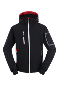 Chaqueta cortavientos informal de primavera para hombre, forro de malla repelente al agua de alta calidad, cierre de cremallera completa, entrenamiento al aire libre, seda tejida - Product Image 2