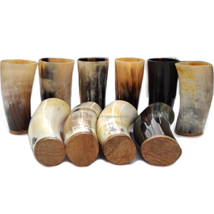 Los Mejores Vasos de Chupito Hechos a Mano de Cuerno de Búfalo, Vaso de Cuerno de Vaca para Beber, Jarra Vikinga de Cuerno de Buey para Fiestas y Brindis - Product Image 1