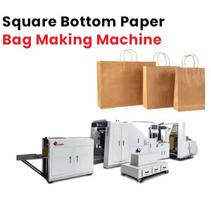 Machine de fabrication de sacs en papier à fond carré entièrement automatique de dernière qualité pour sacs en papier kraft carrés - Product Image 6