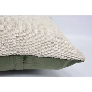 Coussin patchwork en laine Kilim turque beige à rayures subtiles de 16x24 pouces tissé avec un motif vintage - Product Image 5
