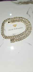 <b>Diamond</b> Tester Pass GRA Hip Hop S925 Silver Iced Bling 3 Rows 14mm-20mm <b>VVS</b> Moissanite Cuban Link <b>Chain</b> Men 16mm 18mm 100g - Product Image 2