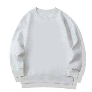 Sudadera Color a juego alta personalizada sudadera de hombre 100% poliéster 420G Sudadera de cuello redondo de gamuza de gran tamaño 100% algodón - Product Image 6