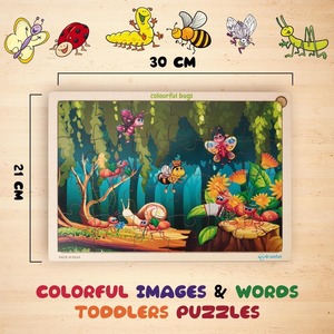 จิ๊กซอว์แมลงไม้หลากสีผลิตจากโรงงานเพื่อการศึกษาของเล่นยอดนิยม - Product Image 3