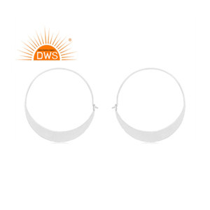 Handmade Design Fine <b>Sterling</b> <b>Silver</b> <b>Hoop</b> <b>Earring</b> Custom Jewelry For Women Gift For Her Dainty Collection - Product Image 1