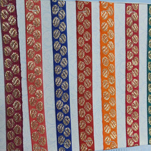 Bordures de dentelle en Satin stylisé pour les femmes Sarees de mode Dupattas à des fins d'artisanat en gros en vrac Options personnalisées - Product Image 2