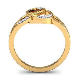 แฟชั่นใหม่สำหรับทุกเพศแหวนทองเหลืองชุบทอง8mm ฝังเพทายพลอยการหมั้นการออกแบบเครื่องประดับตัดการออกแบบเครื่องประดับ - Product Image 3