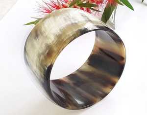 La última moda Cuerno de búfalo y brazalete de ágata Tamaño de pulsera hecho a mano para gran oferta a un precio económico - Product Image 4