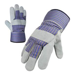 Guantes deportivos de cuero dividido de una sola Palma, guantes de trabajo con características de seguridad protectoras para las manos - Product Image 1