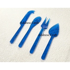 Nouvellement conçu personnaliser ensemble de couteaux à fromage en résine grossiste indien fabricant de couverts en résine fourchette à épandeur de qualité supérieure - Product Image 4