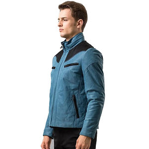 Ropa de calle de talla grande para invierno, chaqueta de cuero Pu para motocicleta, abrigos de cuero para exteriores para hombre, chaqueta de cuero personalizada para hombre - Product Image 2