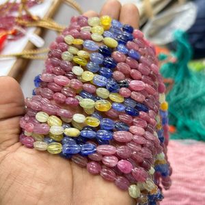 Multi beads /Ruby Blue Sapphire Yellow Sapphire Faceted Beads/8 Inch20 Piece Aprox - Product Image 2