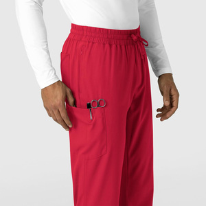 Pantalon de gommage unisexe personnalisé tissu léger ceinture réglable pantalon médical confortable pour les uniformes du personnel de santé - Product Image 3