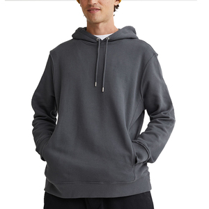 Vente en gros de pulls à capuche surdimensionnés en coton et polyester de haute qualité pour hommes, vêtements d'hiver, vente d'impression numérique teinte unie - Product Image 2