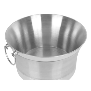 Seau à glace en acier inoxydable à double paroi pour hôtel, grande capacité personnalisée commerciale, baignoire à boissons en métal de luxe légère pour les fêtes - Product Image 2