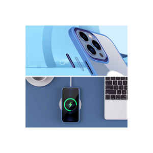 N7TH – coque de luxe violet foncé pour iPhone 14 Plus, étui en silicone chromé pour Magsafe, en silicone souple, compatible avec la charge sans fil XS - Product Image 6