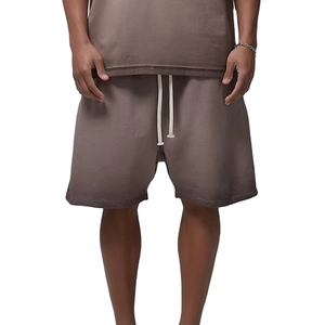 Shorts de sport unisexes de qualité supérieure, personnalisés, pour l'été, en coton lourd 100%, streetwear vintage, délavés à l'acide, effet soleil - Product Image 6